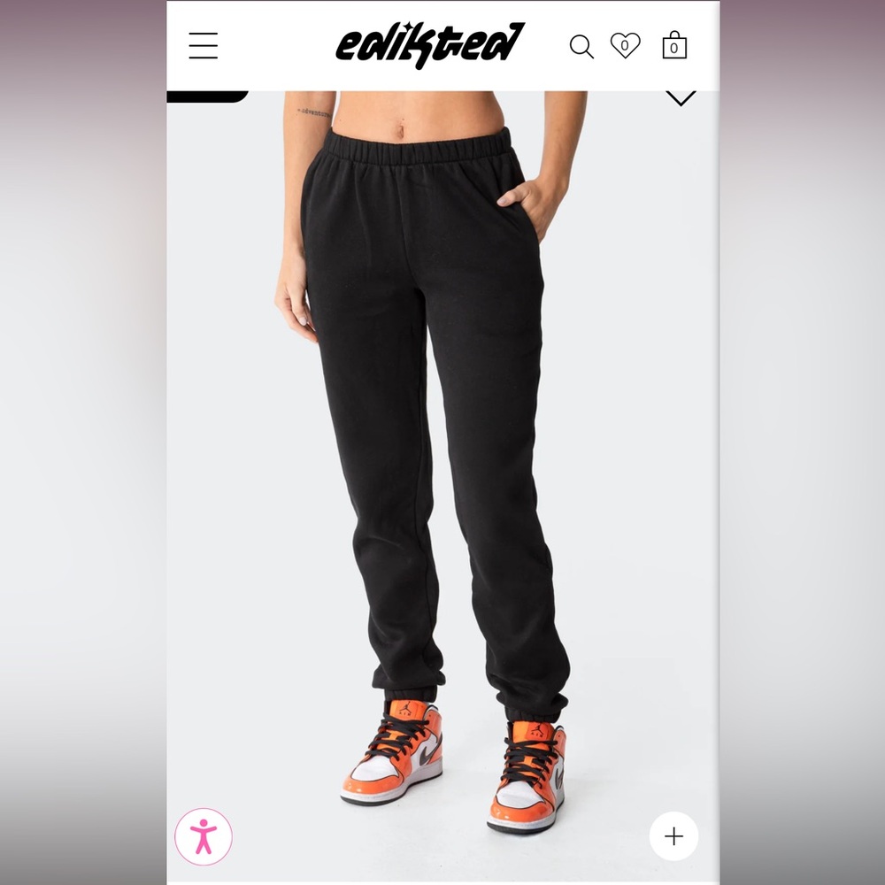 Great condition, no flaws black edikted sweatpants size small